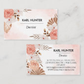 Waterverf-Boho-Business-Kaart Visitekaartje (Voorkant / Achterkant)