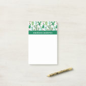 Waterverf Boho Cacti Pattern Post-it® Notes (Op bureau)