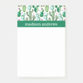 Waterverf Boho Cacti Pattern Post-it® Notes (Voorkant)