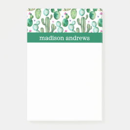 Waterverf Boho Cacti Pattern Post-it® Notes