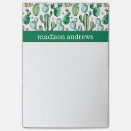 Waterverf Boho Cacti Pattern Post-it® Notes