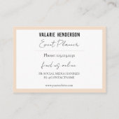 Waterverf Boho Cactus Feminine Script Business Visitekaartje (Achterkant)