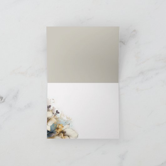 Waterverf Boho Calla Lily Floral Bedankkaart (Binnen)