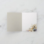 Waterverf Boho Calla Lily Floral Bedankkaart (Binnen)