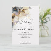 Waterverf Boho Calla Lily Floral Kaart (Staand voorkant)