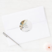 Waterverf Boho Calla Lily Floral Ronde Sticker (Envelop)