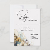 Waterverf Boho Calla Lily Floral RSVP Kaartje (Voorkant)