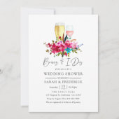Waterverf Boho Chic Bloemige Brouwsels Voor De I D Kaart (Voorkant)
