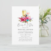 Waterverf Boho Chic Bloemige Brouwsels Voor De I D Kaart (Staand voorkant)