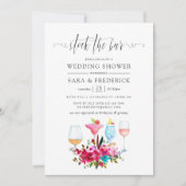 Waterverf Boho Chic Bloemstuk de Bar Kaart (Voorkant)