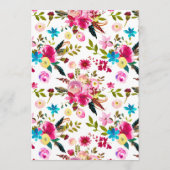 Waterverf Boho Chic Floral Wedding Bridal Advies (Achterkant)