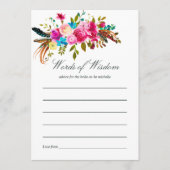 Waterverf Boho Chic Floral Wedding Bridal Advies (Voorkant)