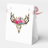 Waterverf Boho Chic Floral Wedding Dank je Bedankdoosjes (Achterkant)