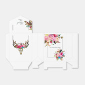 Waterverf Boho Chic Floral Wedding Dank je Bedankdoosjes (Uitgevouwen)