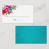 Waterverf Boho Chic Floral Wedding Plaatskaartje (Voorkant / Achterkant)