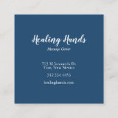 Waterverf Boho Chic met twee helende handen Vierkante Visitekaartje (Achterkant)