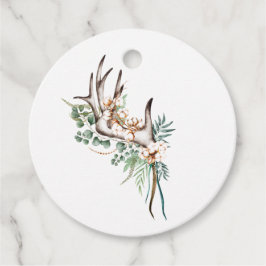 Waterverf Boho Cotton en Eucalyptus Boho Bedankjes Labels