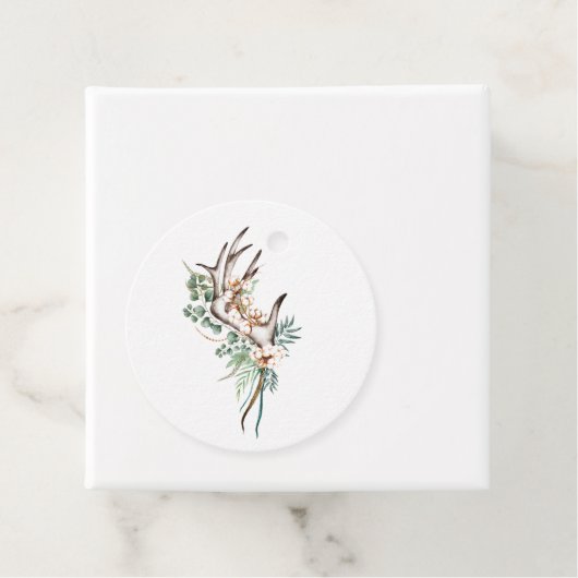 Waterverf Boho Cotton en Eucalyptus Boho Bedankjes Labels (In situ)