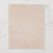 Waterverf Boho Cotton en Eucalyptus Boho Wedding Flyer (Achterkant)