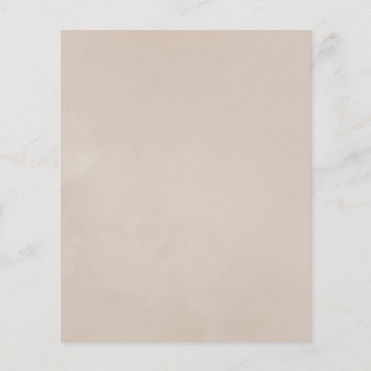 Waterverf Boho Cotton en Eucalyptus Boho Wedding Flyer (Achterkant)