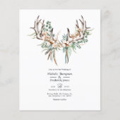 Waterverf Boho Cotton en Eucalyptus Boho Wedding Flyer (Voorkant)