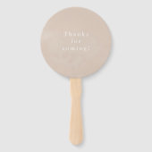 Waterverf Boho Cotton en Eucalyptus Boho Wedding Handwaaier (Achterkant)