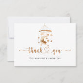 Waterverf Boho crèche baby shower dank u wel! Kaart (Voorkant)