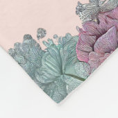 Waterverf Boho Dreamcatcher gepersonaliseerde naam Fleece Deken (Hoek)