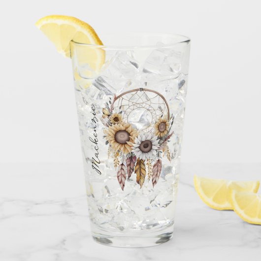 Waterverf Boho Dreamcatcher Glas (Voorkant ijs)