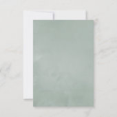 Waterverf Boho Eucalyptus Poppy Wedding RSVP Kaartje (Achterkant)