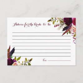 Waterverf Boho Floral Autumn Advies voor de Bride