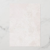 Waterverf Boho Floral Black Pampas Gold Folie Uitnodiging (Achterkant)