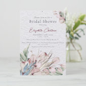 Waterverf Boho Floral en Botanisch Vrijgezellenfee Kaart (Staand voorkant)