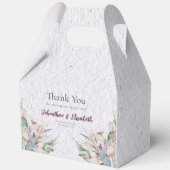 Waterverf Boho Floral en botanische bruiloft Bedankdoosjes (Voorkant)