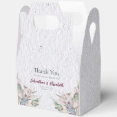 Waterverf Boho Floral en botanische bruiloft Bedankdoosjes (Open)