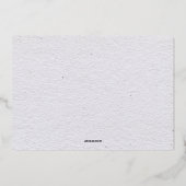 Waterverf Boho Floral en botanische bruiloft Folie Uitnodiging (Achterkant)