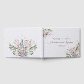 Waterverf Boho Floral en botanische bruiloft Gastenboek (Volledig)