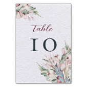 Waterverf Boho Floral en botanische bruiloft Kaart (Achterkant)