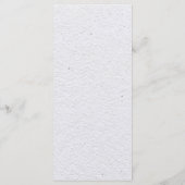 Waterverf Boho Floral en botanische bruiloft Menu (Achterkant)