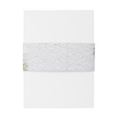 Waterverf Boho Floral en botanische bruiloft Uitnodigingen Wikkel (Achterkant Voorbeeld)