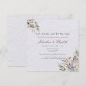 Waterverf Boho Floral en botanische repetitie Kaart (Voorkant / Achterkant)