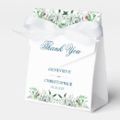 Waterverf Boho Floral Geometric Wedding Bedankdoosjes (Voorkant Zijde)