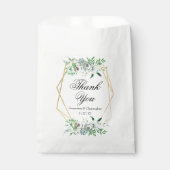 Waterverf Boho Floral Geometric Wedding Reception Bedankzakje (Voorkant)