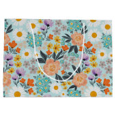 Waterverf Boho Floral Groot Cadeauzakje (Achterkant)