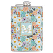 Waterverf Boho Floral Heupfles (Voorkant)