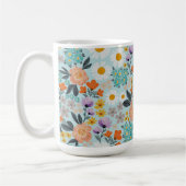 Waterverf Boho Floral Koffiemok (Links)