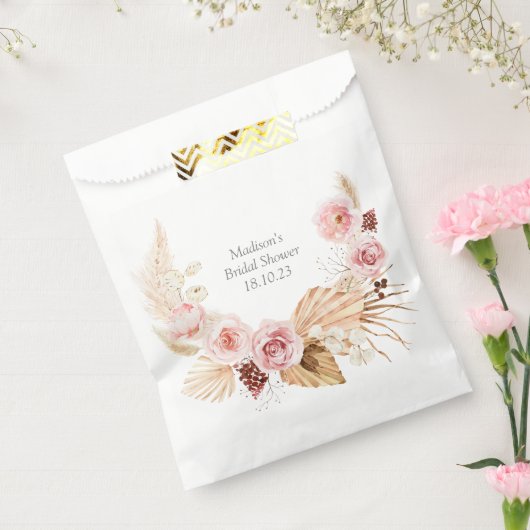 Waterverf Boho Floral Pampas Grass Vrijgezellenfee Bedankzakje (Gezegeld)