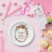 Waterverf Boho floral Paper Borden Papieren Bordje (Feest)