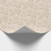 Waterverf Boho Floral Pattern Cadeaupapier (Hoek)