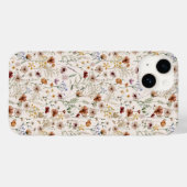 Waterverf Boho Floral Pattern iPhone / iPad case (Achterkant (horizontaal))